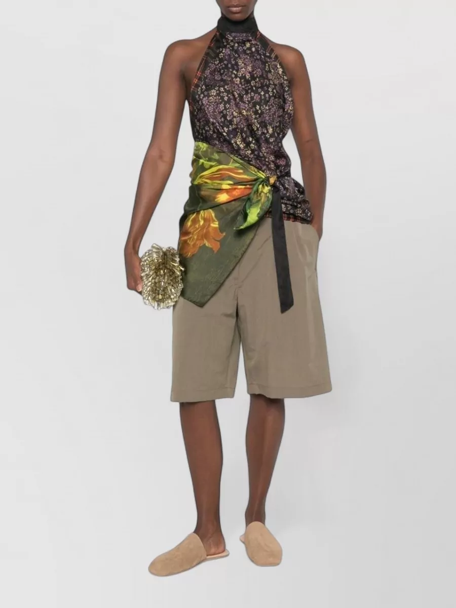 Dries Van Noten Silk Sleeveless Bodysuit