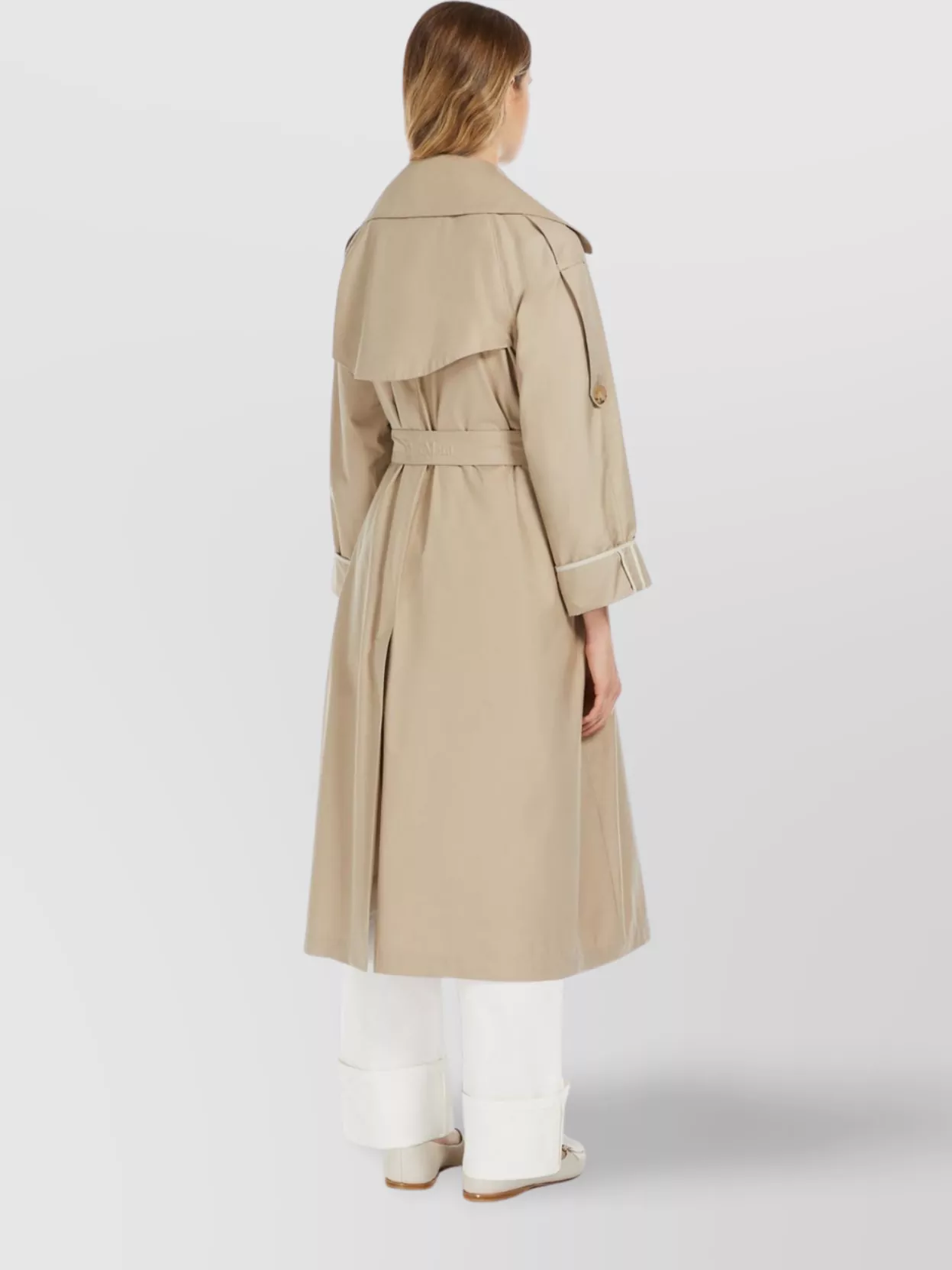 Max Mara Oversized Trench Coat Contrasting Edges