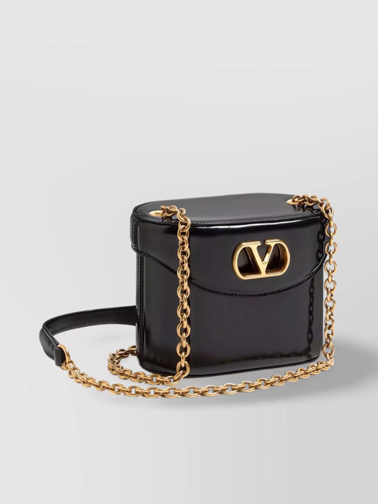 Valentino Chain Strap Top Handle Gold-tone Hardware Shoulder Bag