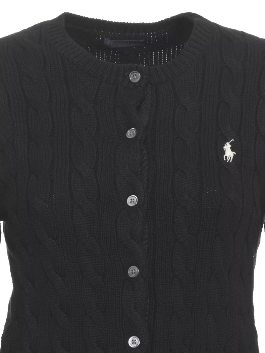 Ralph Lauren Cable-Knit Cotton Long-Sleeve Cardigan