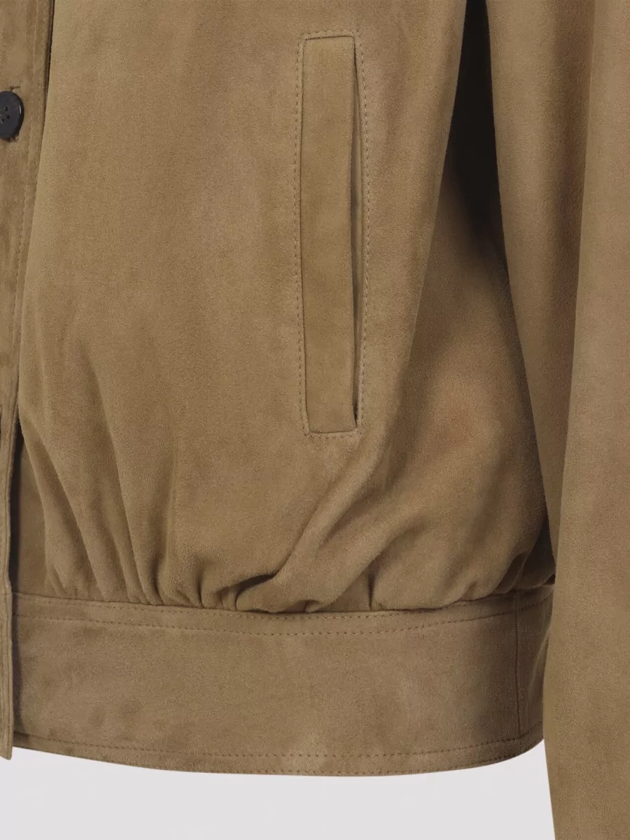 Saint Laurent Lamb Leather Oversized Single Breasted Coat