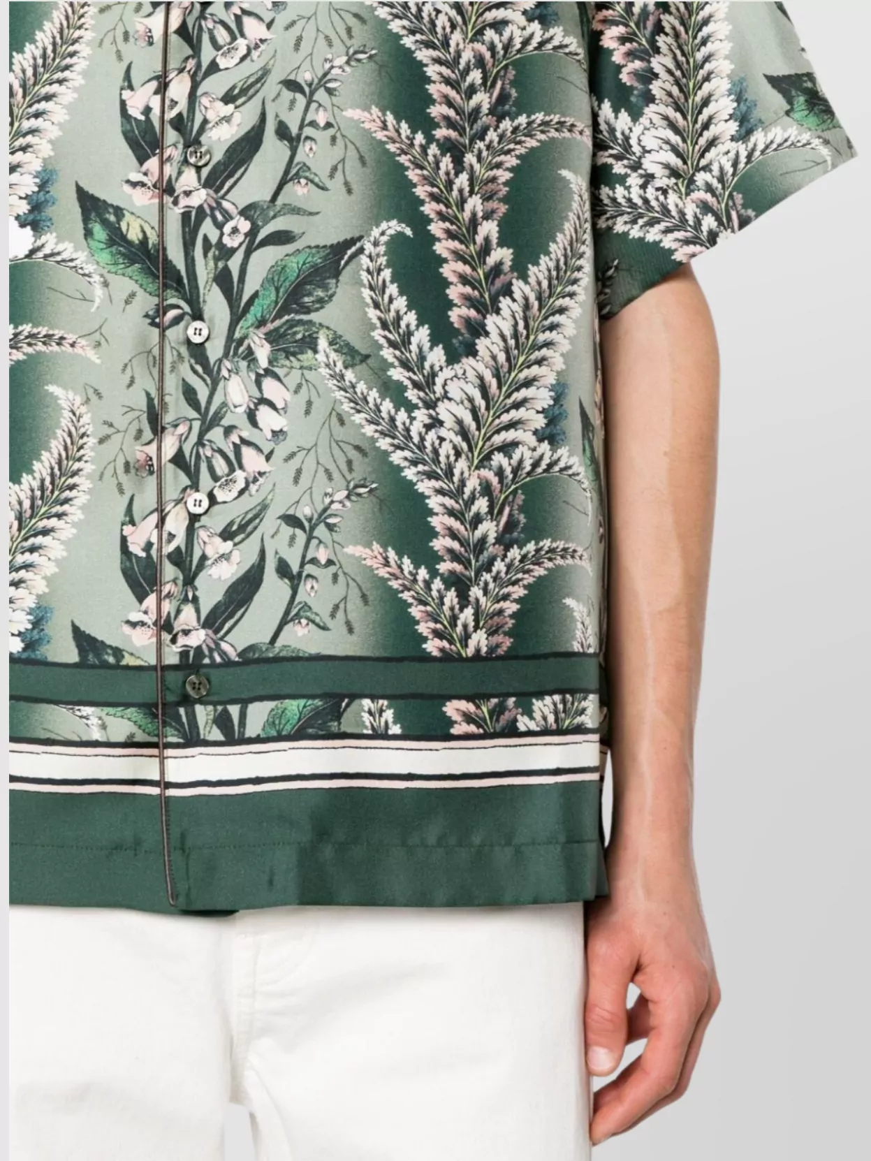 Etro Floral Print Silk Shirt