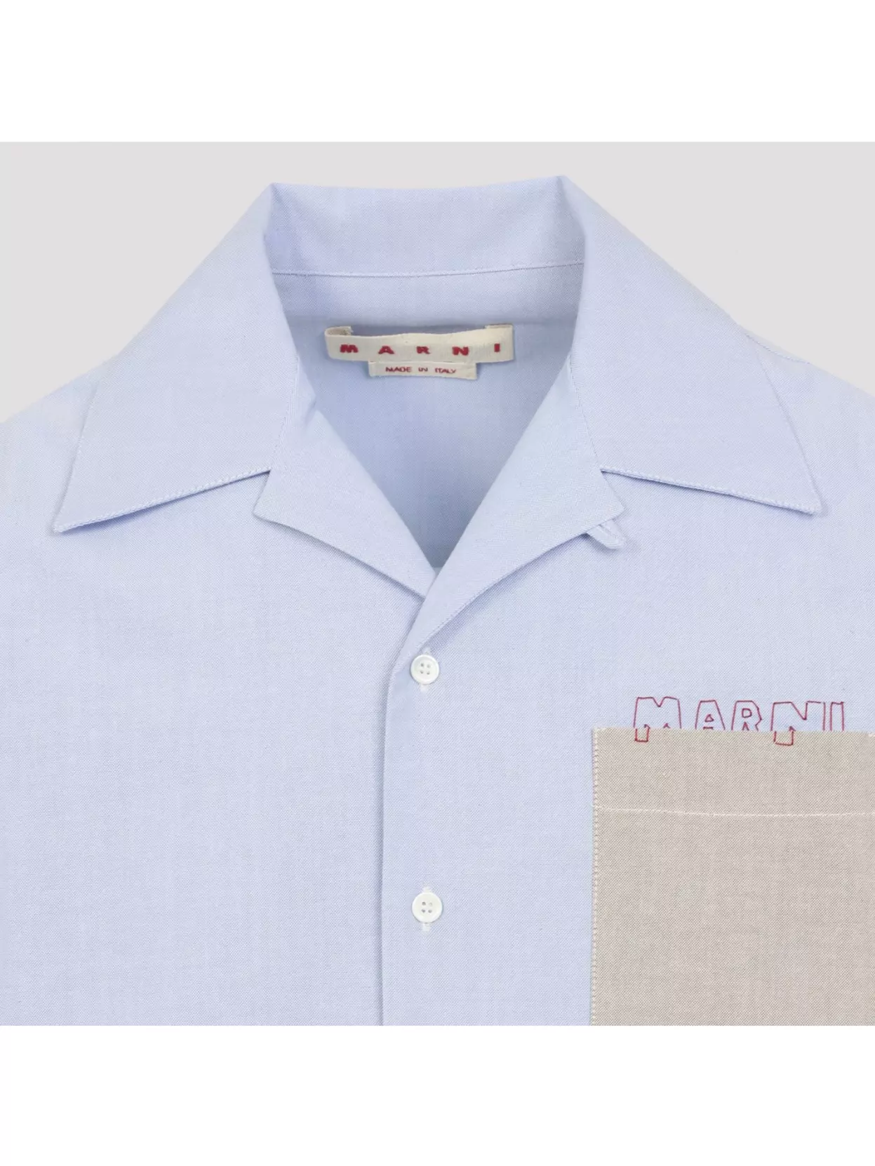 Marni Short-Sleeved Bowling Shirt Chest Pocket