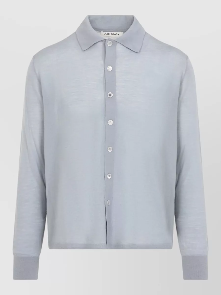 Our Legacy merino wool relaxed-fit cardigan