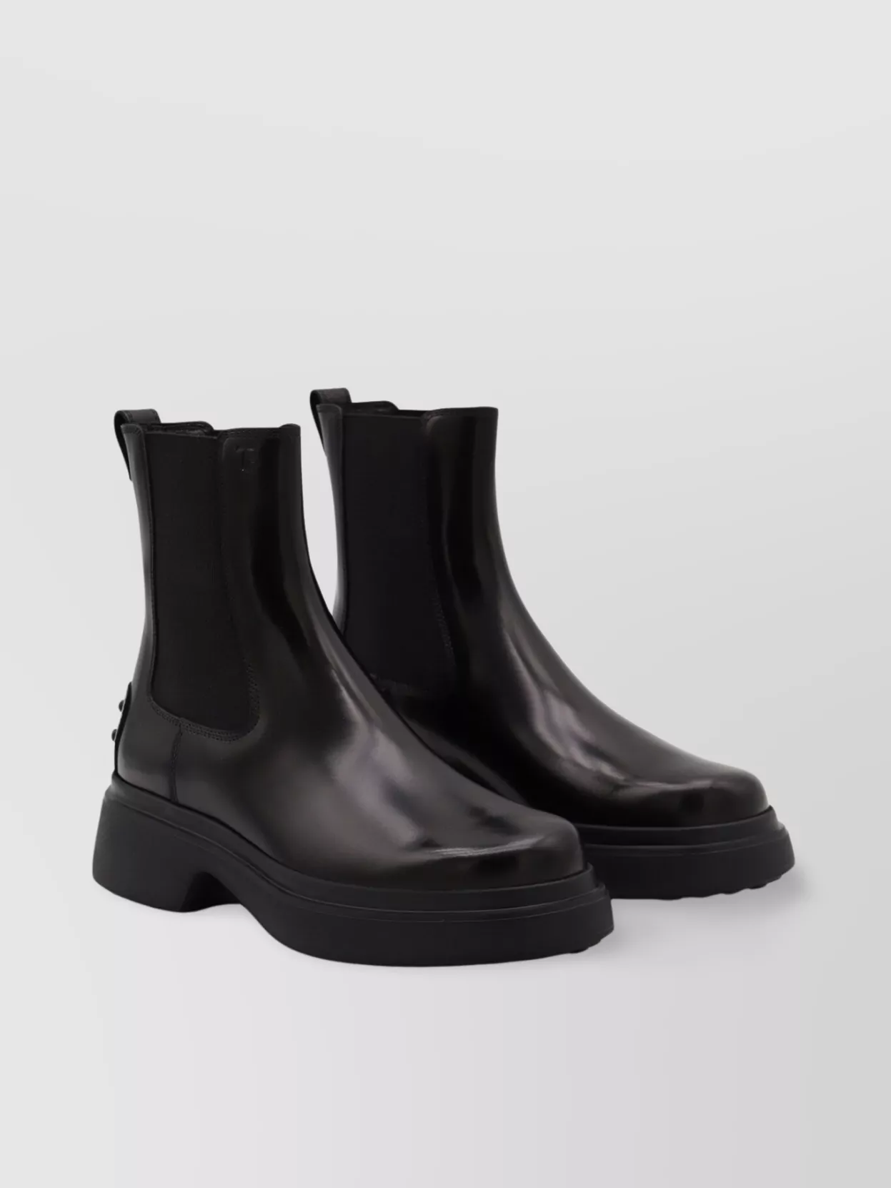 Tod's Chunky Sole Ankle Boots With Elastic Panels