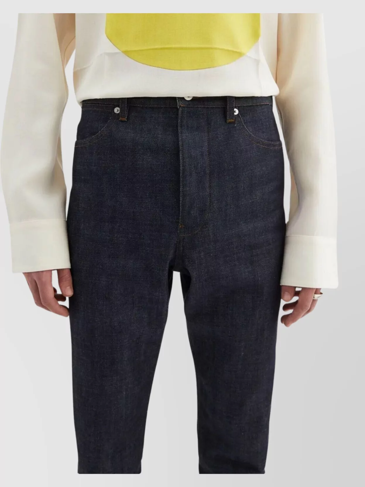 Jil Sander Straight Leg Trousers Belt Loops