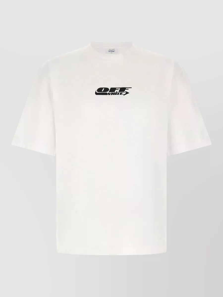 Off-White off adv skate cotton printed t-shirt