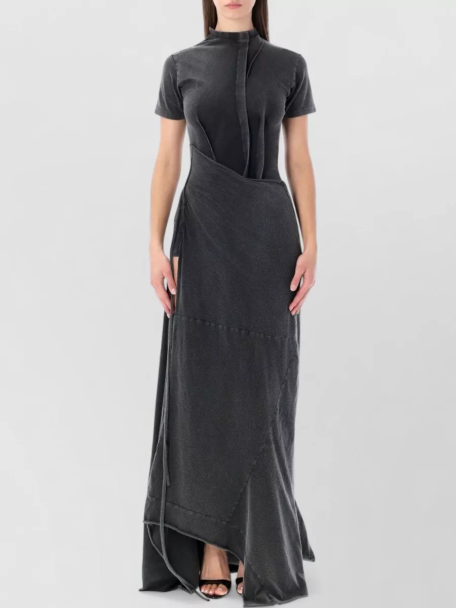 Ottolinger Organic Cotton Asymmetric Draped Maxi Dress