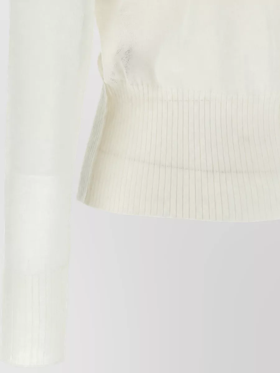 Nude Ruffle Cardigan