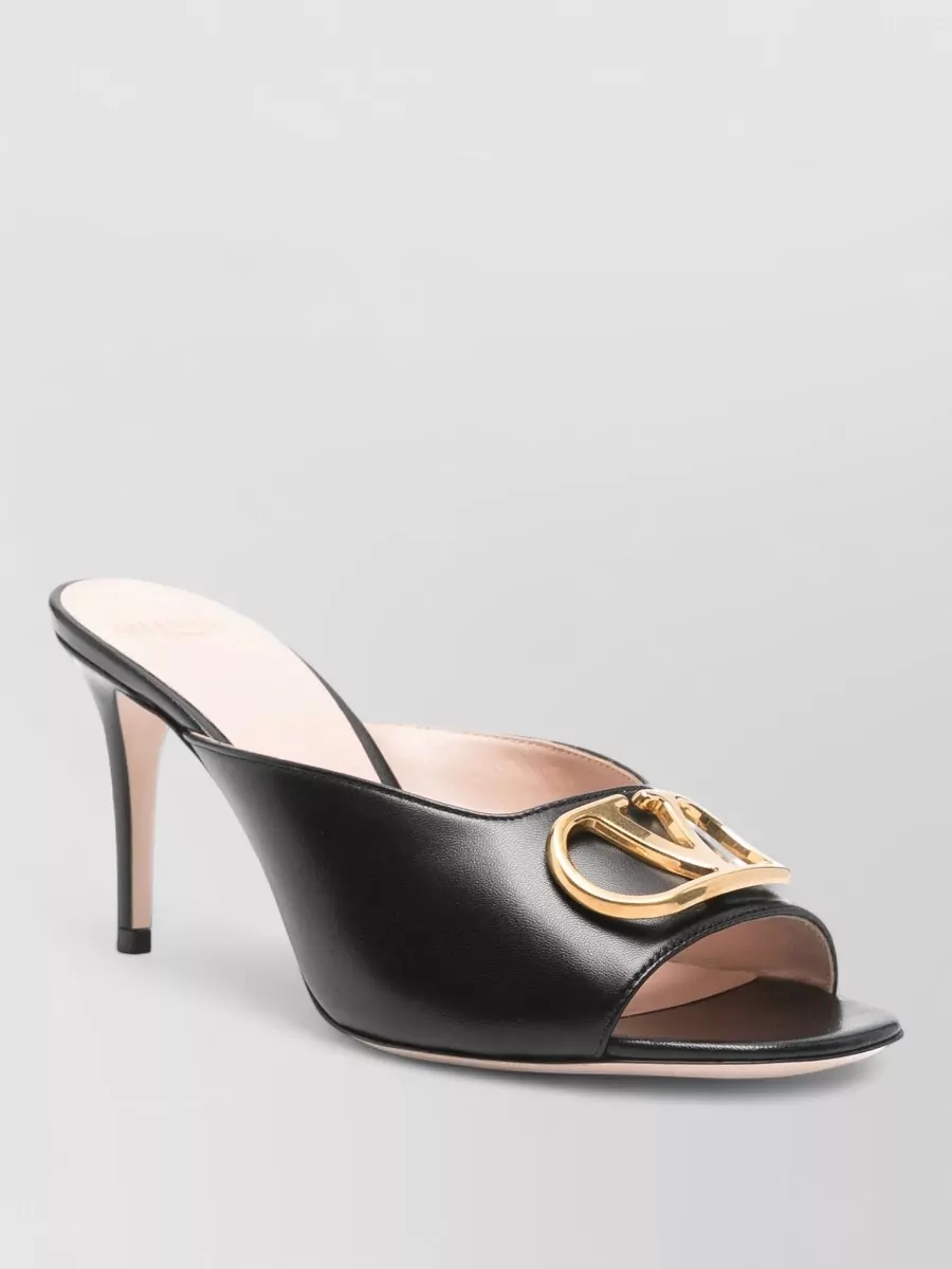 Valentino leather slide mules