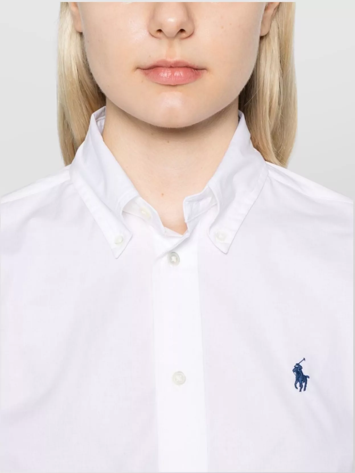 Ralph Lauren Long Sleeve Shirt Curved Hem Design