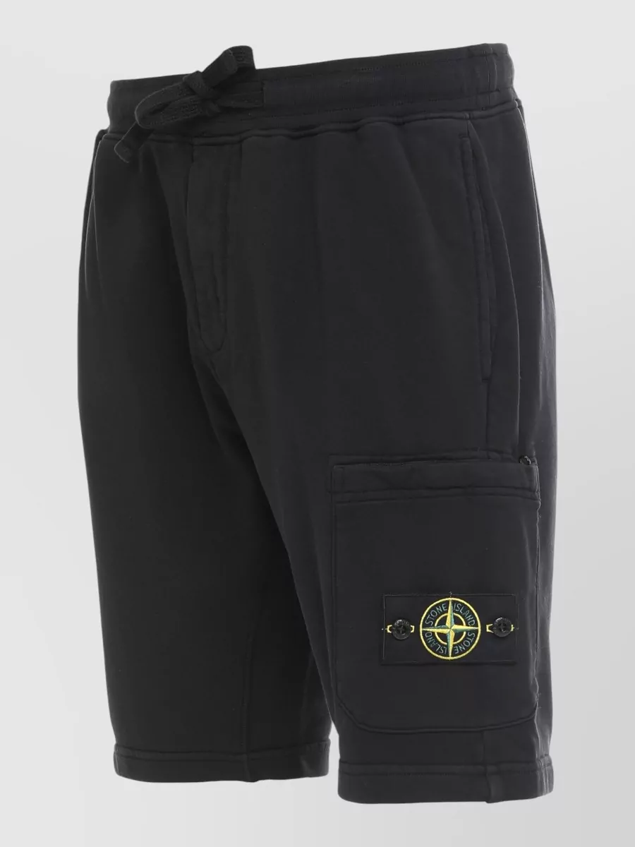 Stone Island Organic Cotton Bermuda Shorts Zip Thigh Pocket