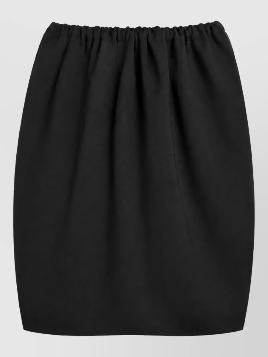 Ami Paris gathered midi skirt