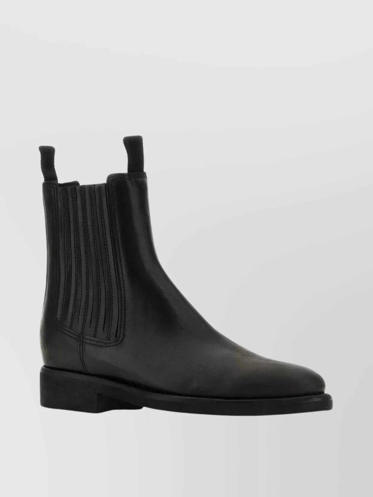 Shop Golden Goose Streamlined Leather Chelsea Ankle Boots In Black