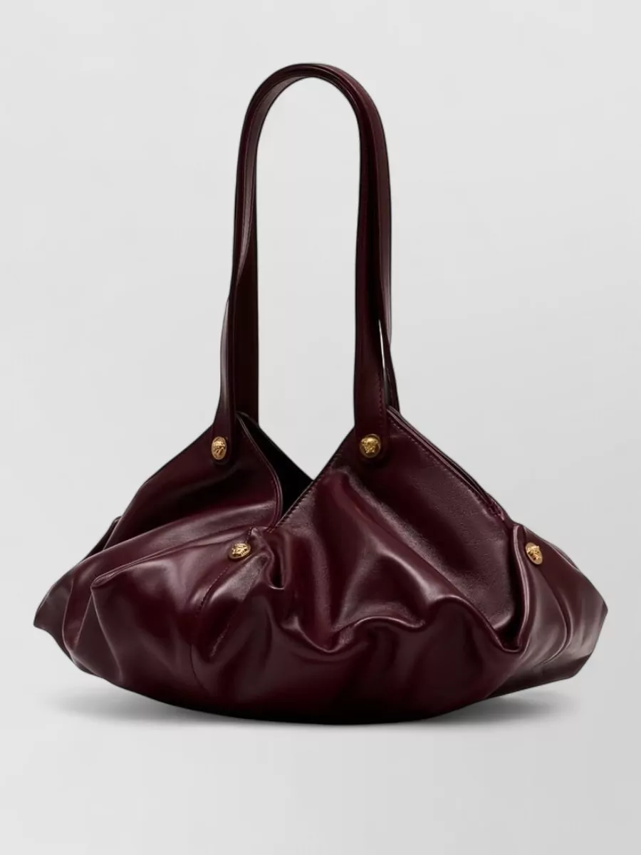 Versace La Medusa Leather Shoulder Bag