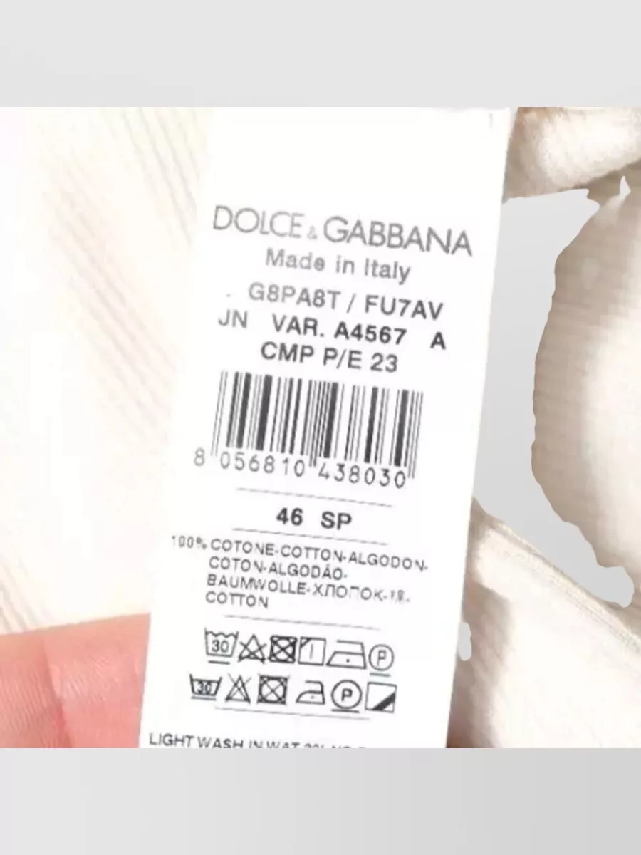 Dolce&Gabbana Cotton Ribbed Sleeveless Tank Top