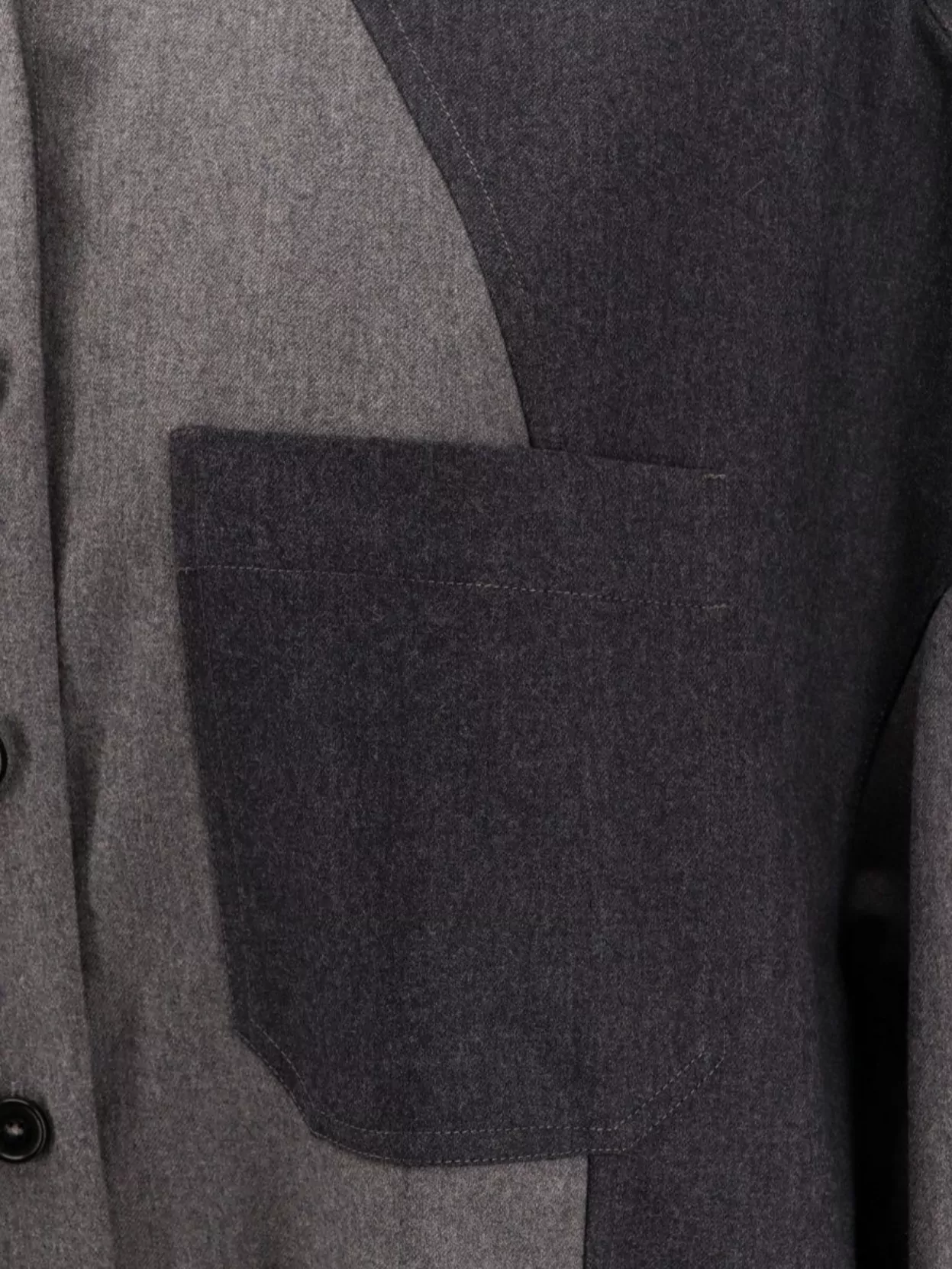 Stella Mccartney Flannel Wool Shirt With Color Block Design