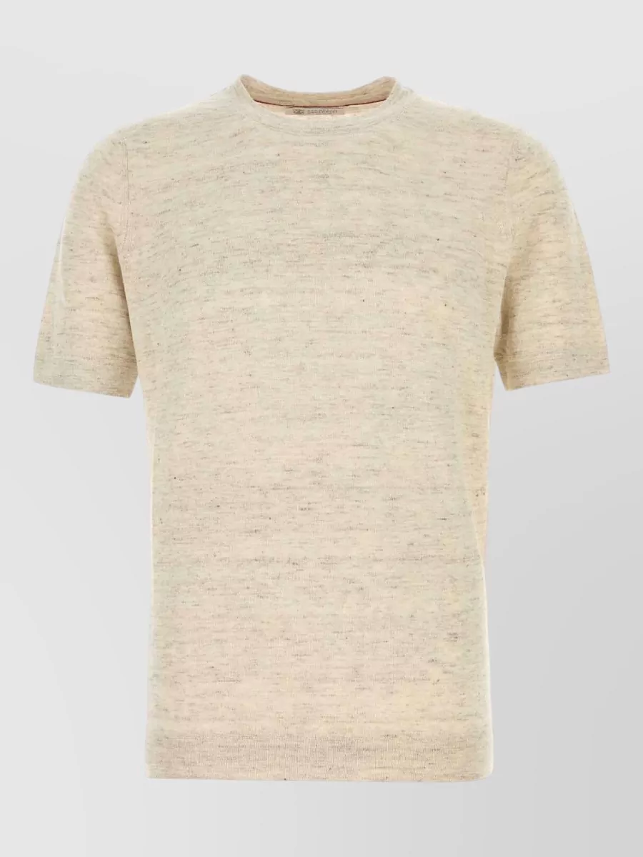 Brunello Cucinelli linen blend crew neck t-shirt