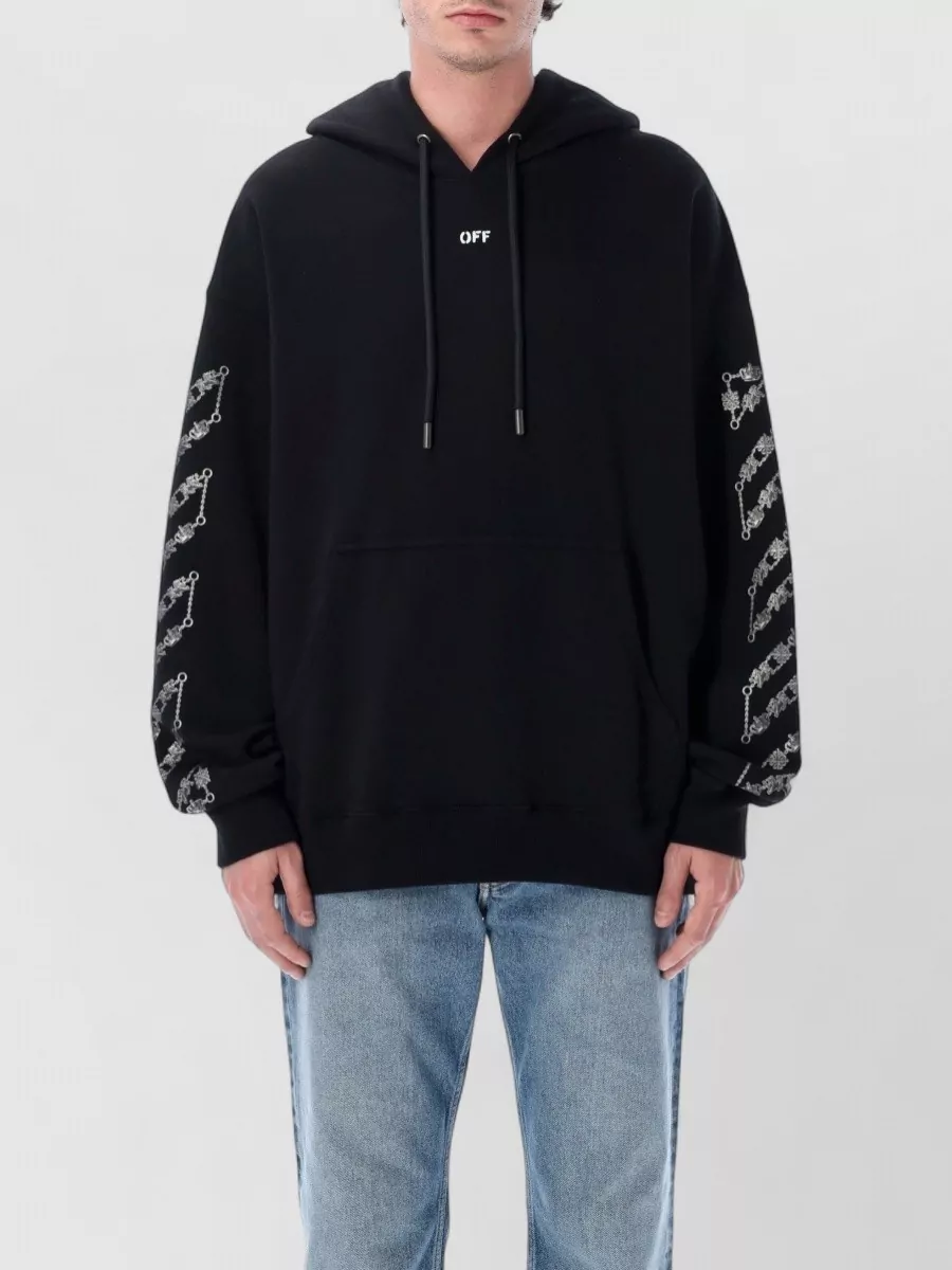 Off-White cotton relaxed-fit hoodie