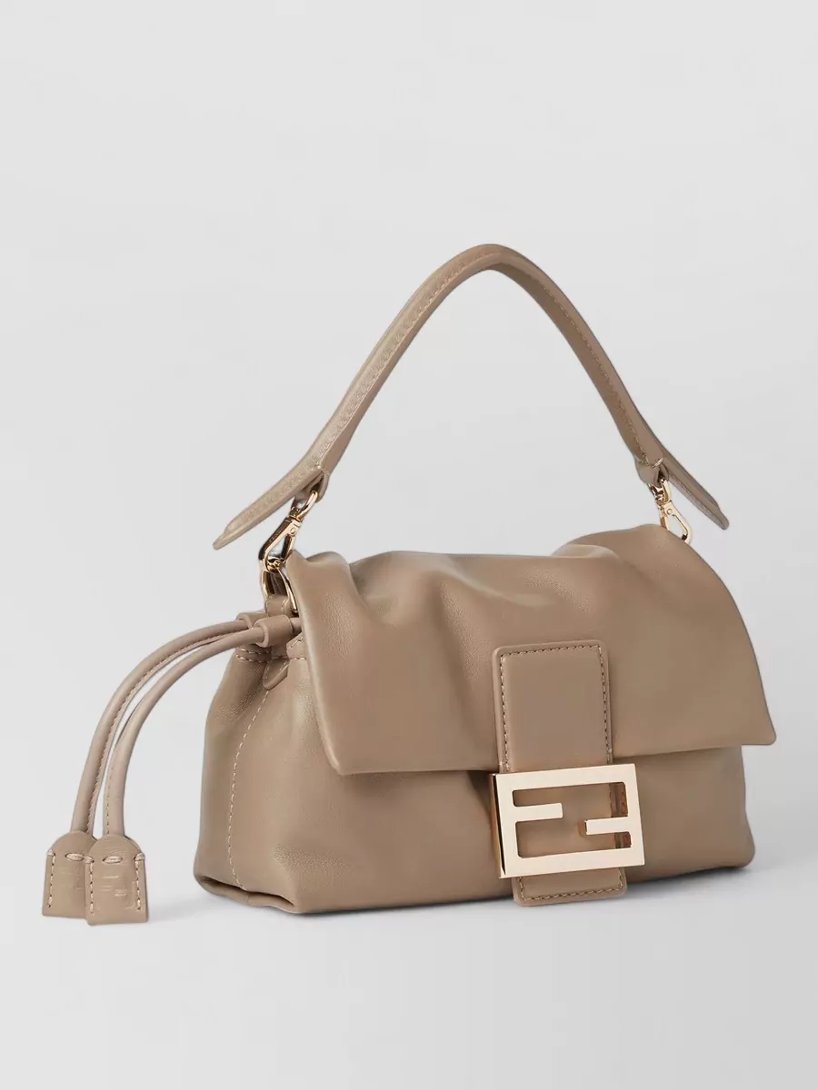 Fendi Baguette Small Leather Clutch Bag