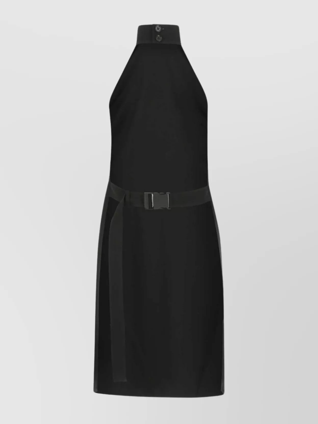 Burberry Sleeveless Mini Bib Dress In Black