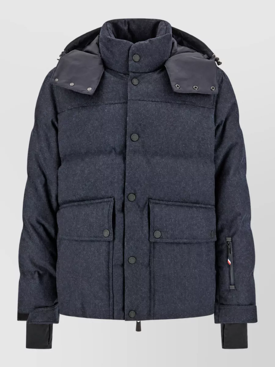 Moncler Grenoble denim down ski jacket