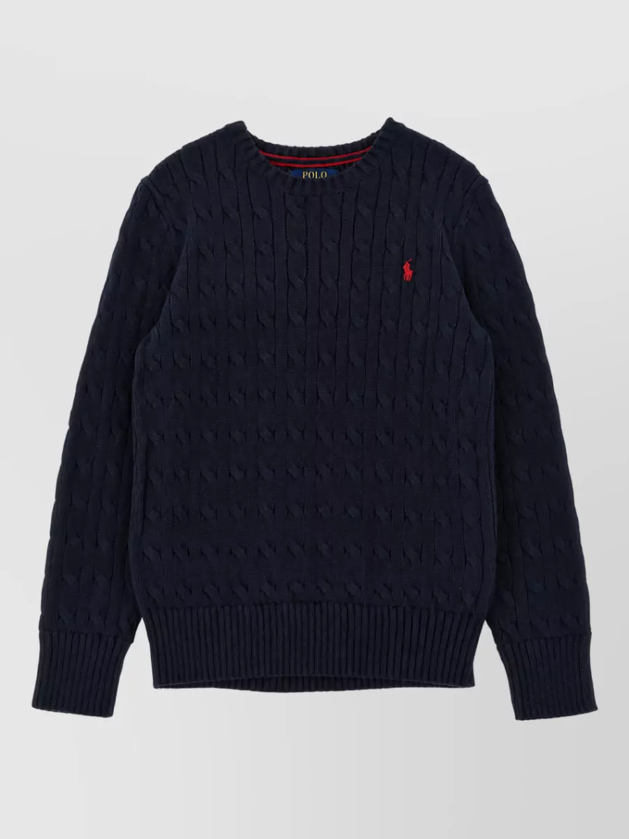 Polo Ralph Lauren Cable-Knit Cotton Crew-Neck Jumper