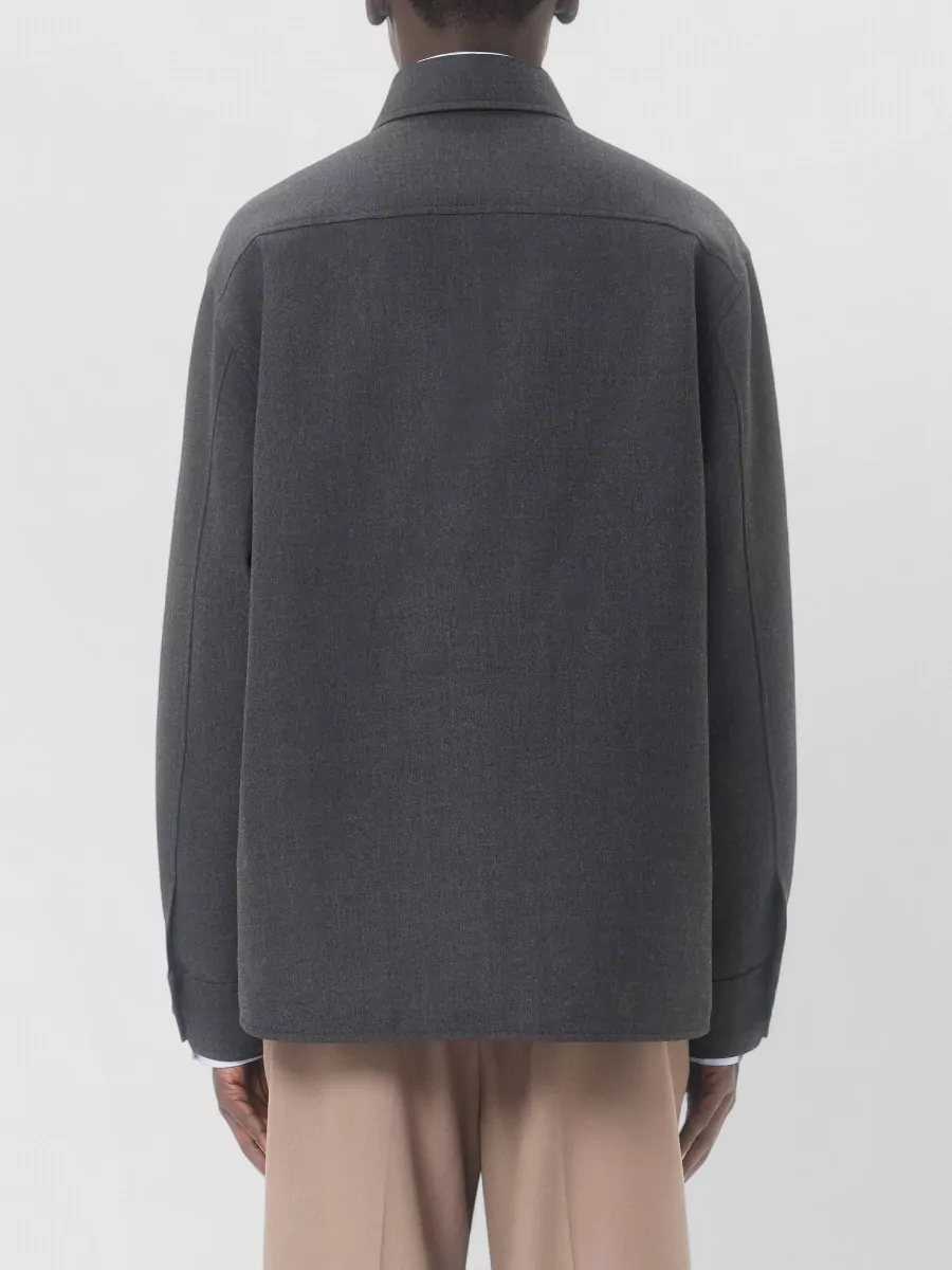 Valentino Wool Blend Shirt Jacket