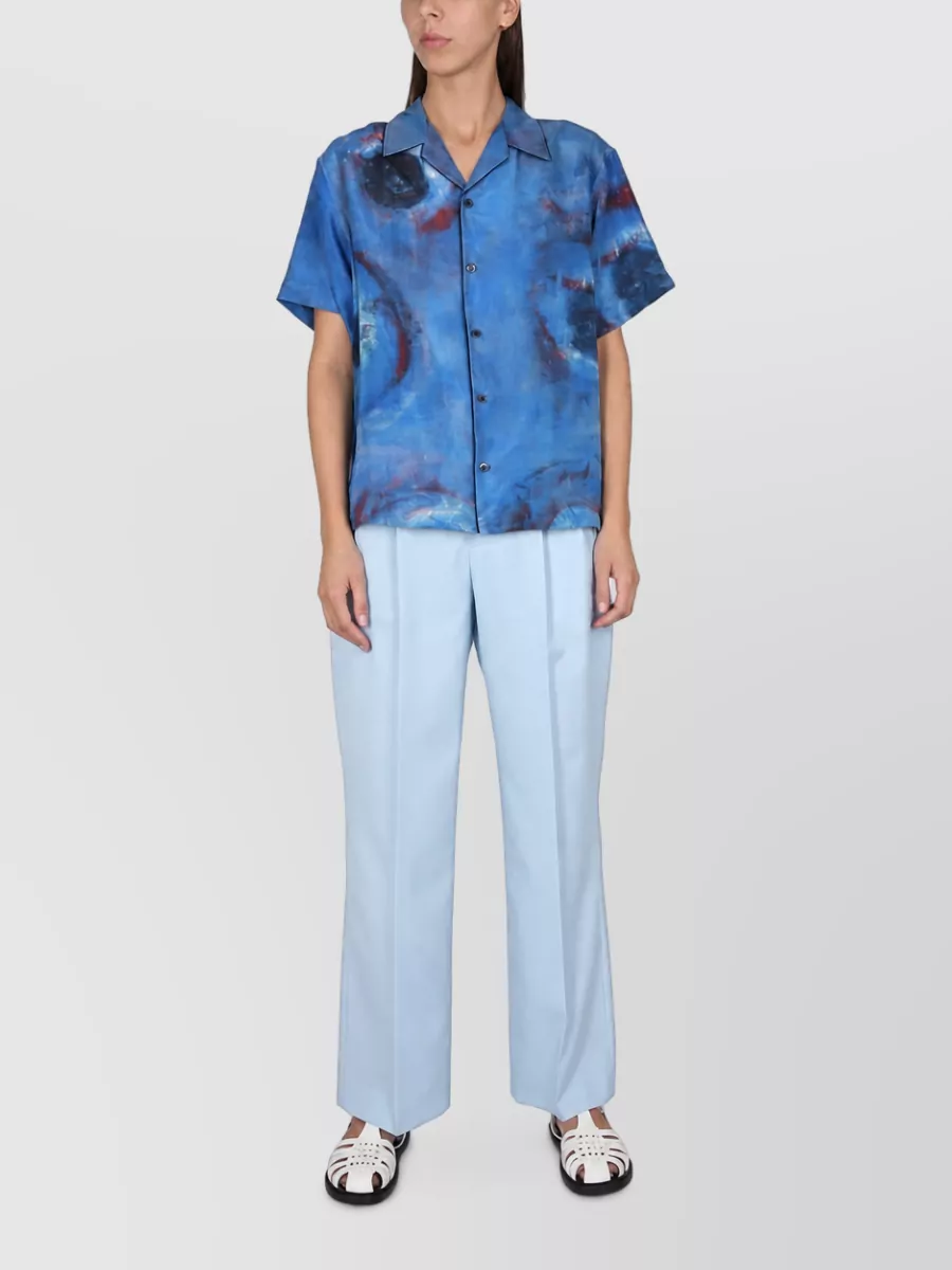 Marni Virgin Wool Wide-Leg Tailored Trousers