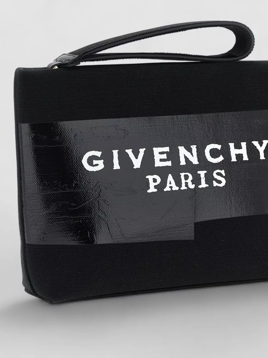 Givenchy Tape Small Clutch Bag Rectangular Wrist Strap