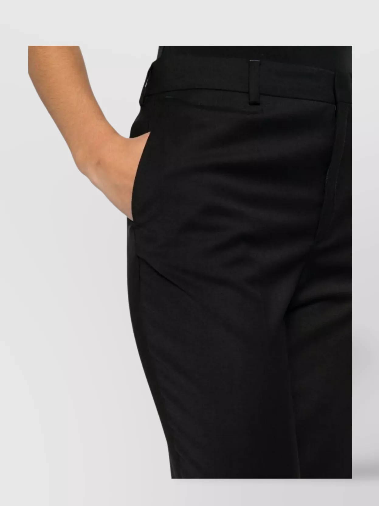 Filippa K Straight Leg Wool Trousers And Pockets