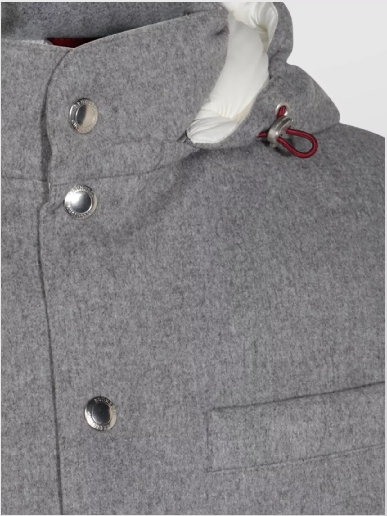 Brunello Cucinelli Hooded Sleeveless Vests With Multiple Pockets