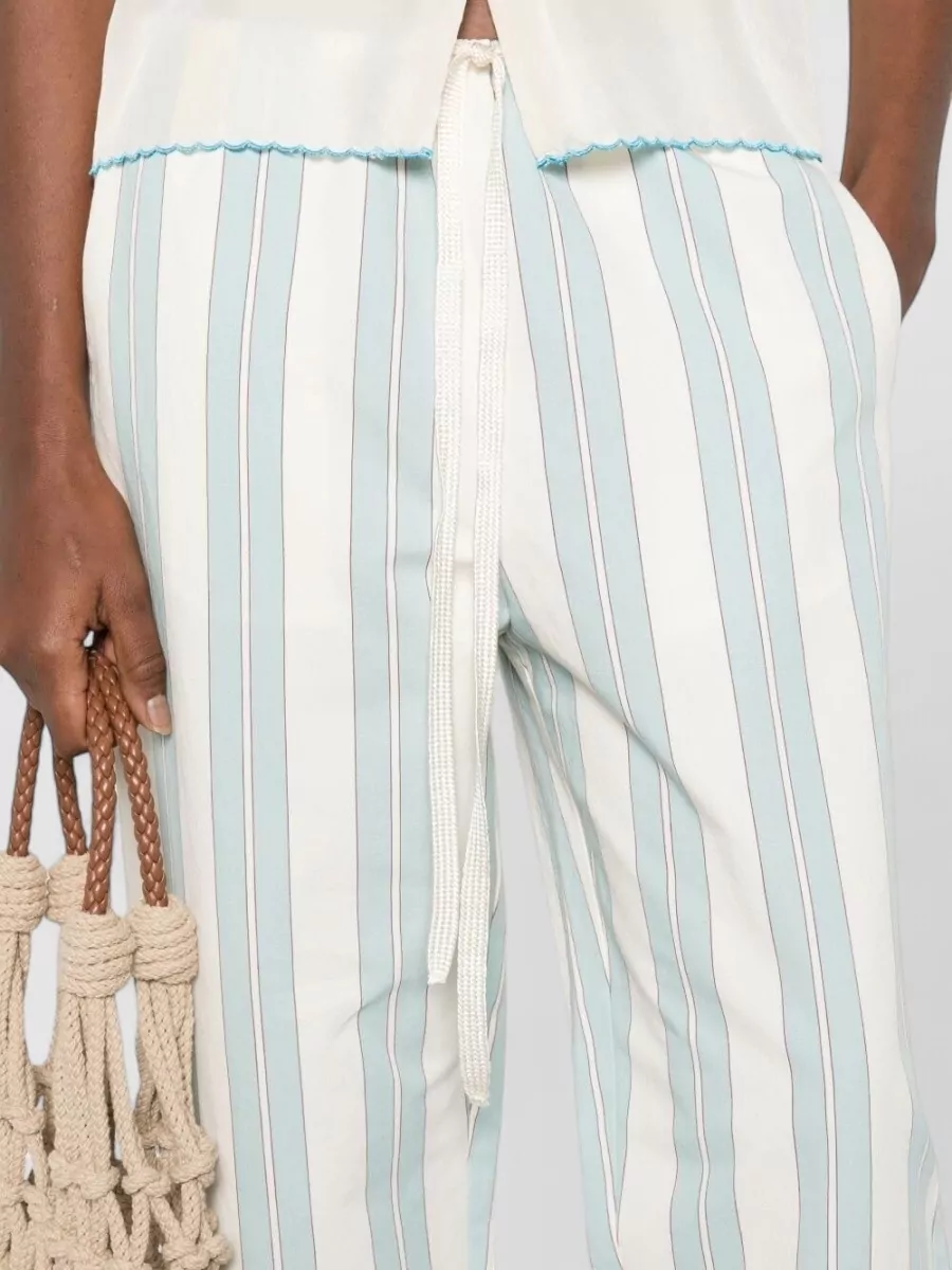 Forte Forte Striped Straight Trousers