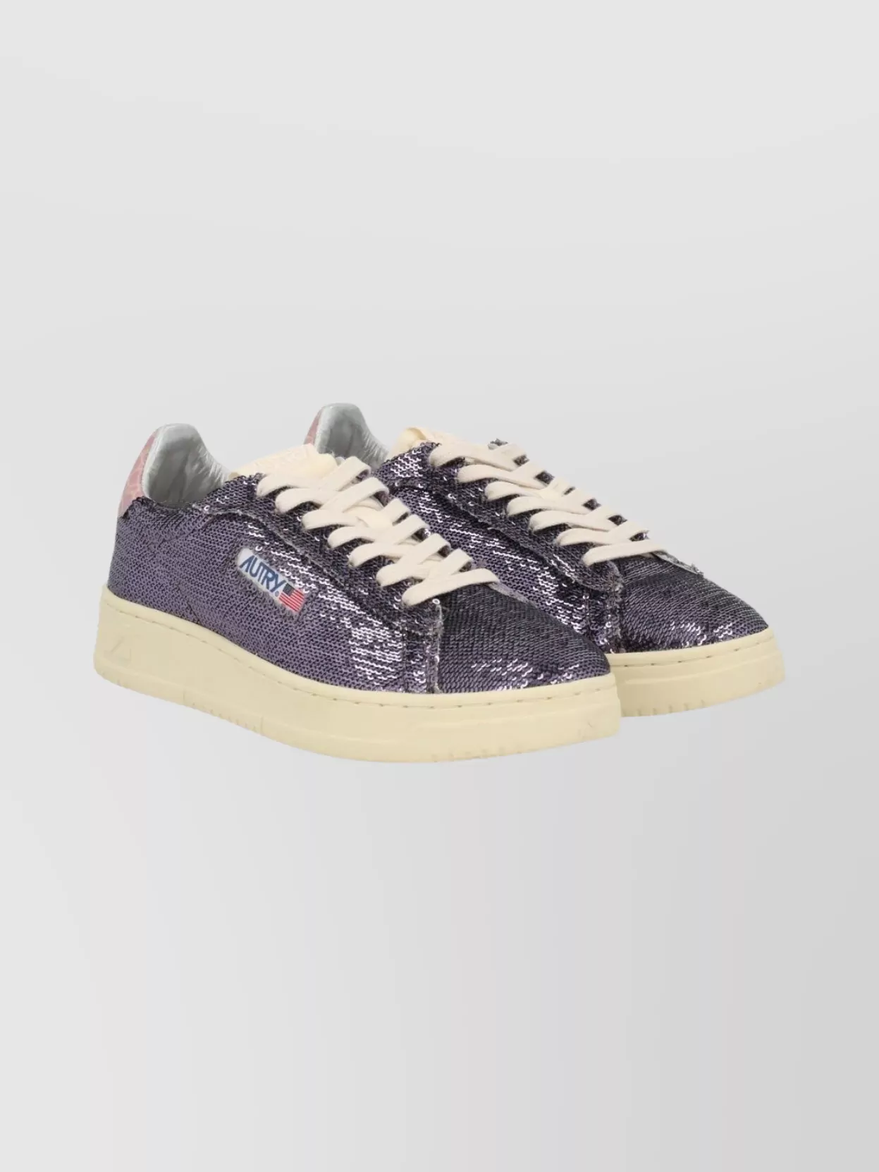 Autry Low-Top Sequined Sneakers Rubber Sole