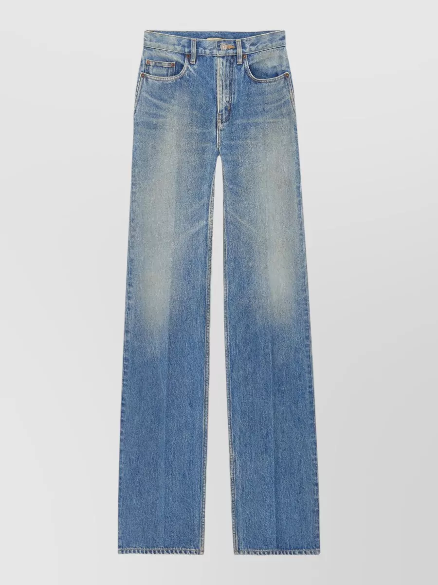 Saint Laurent Denim High-Rise Flared Jeans