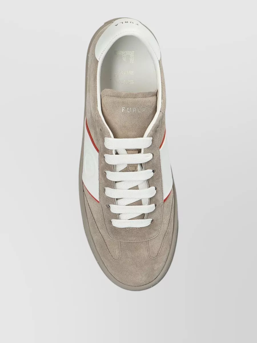 Furla Linen Low-Top Sneakers