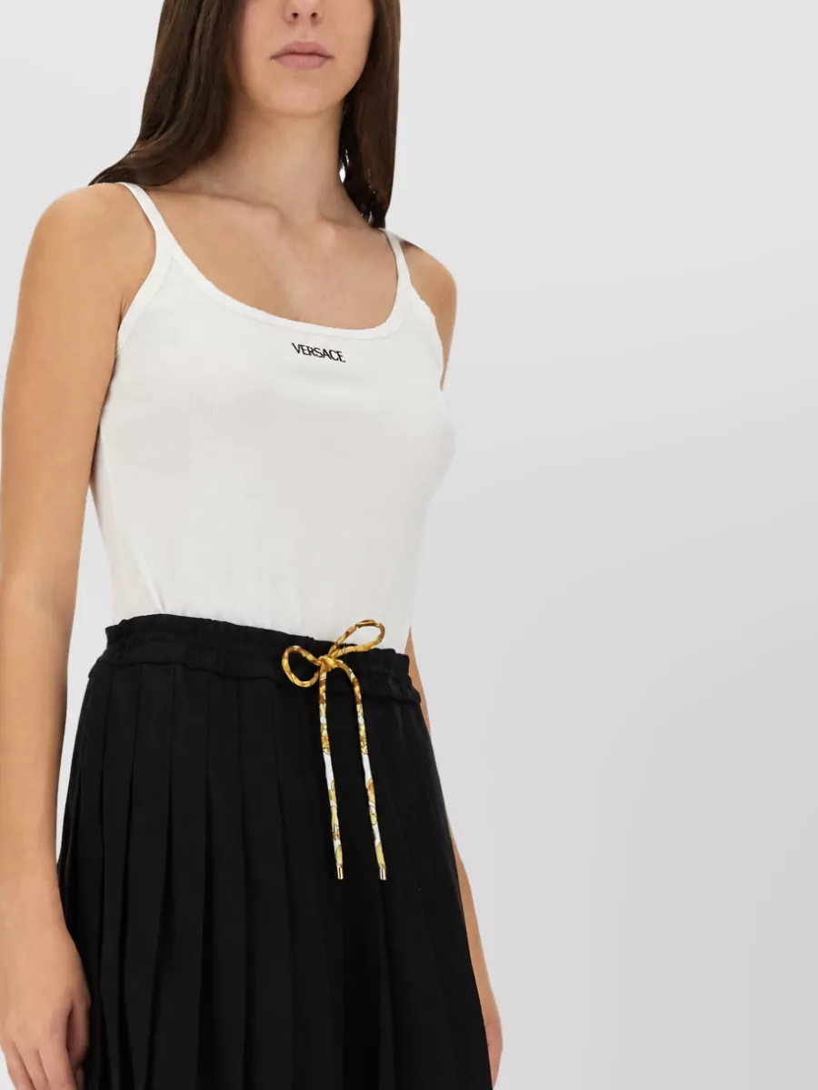 Versace Logo-Print Mini Dress