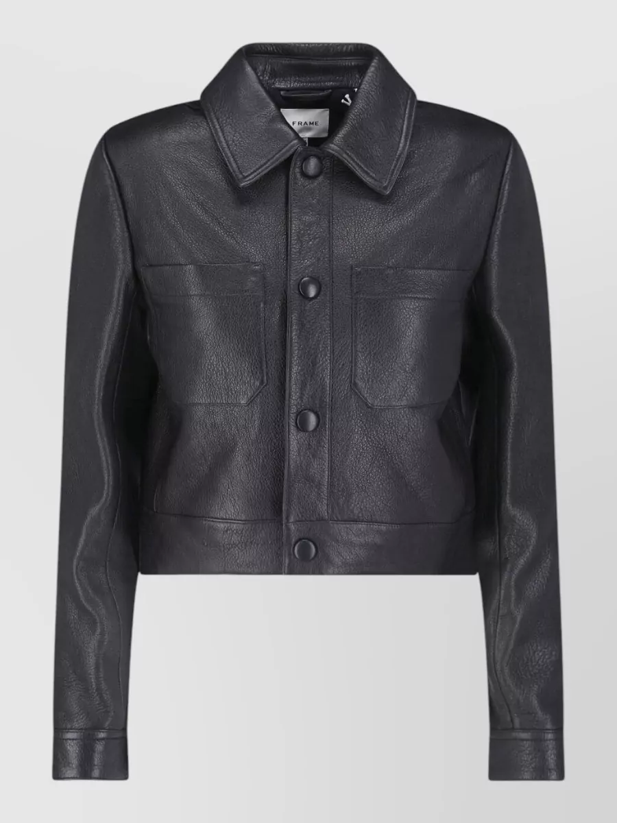 Frame leather coat