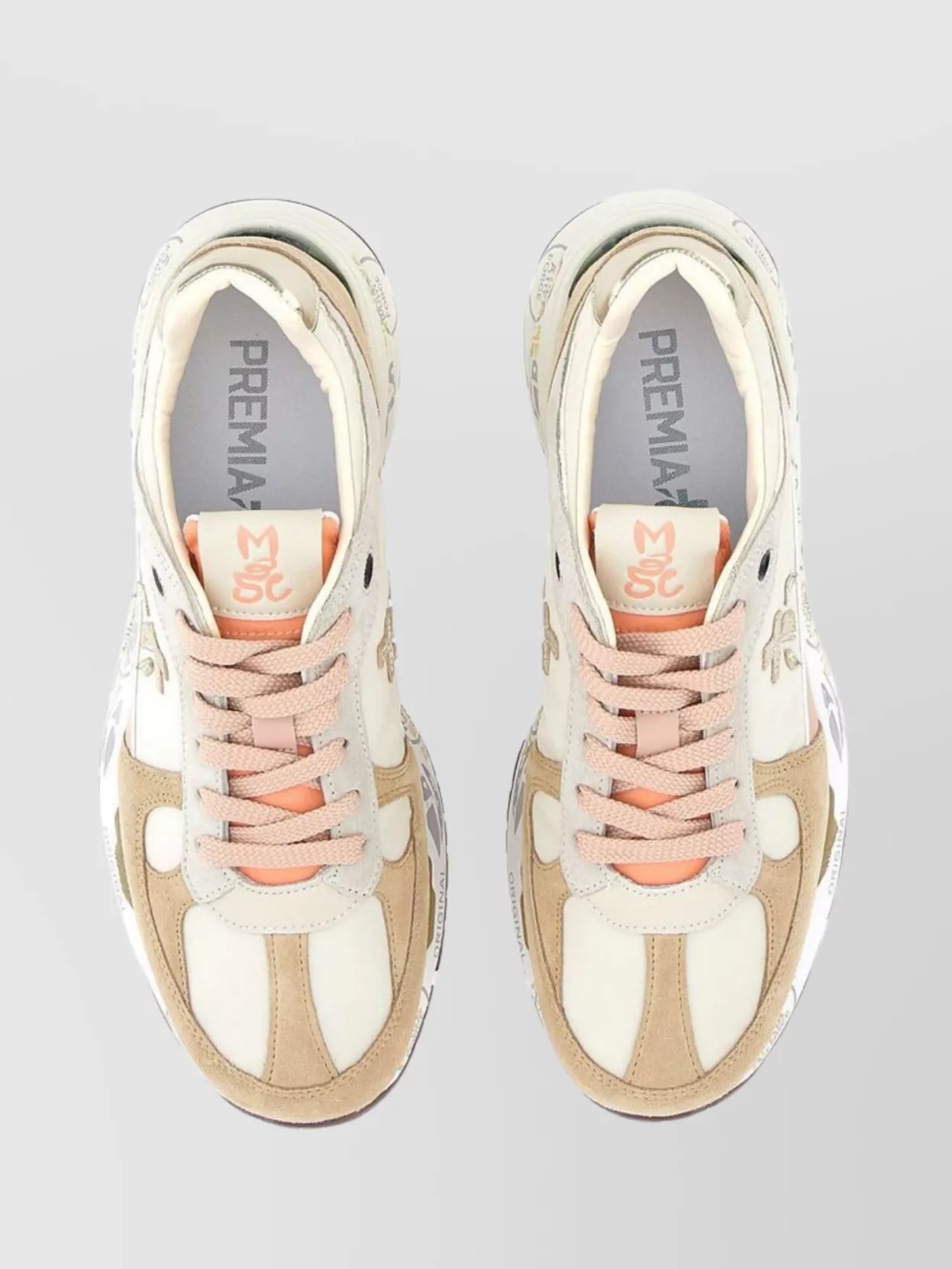 Premiata 7397 Leather And Nylon Sneakers