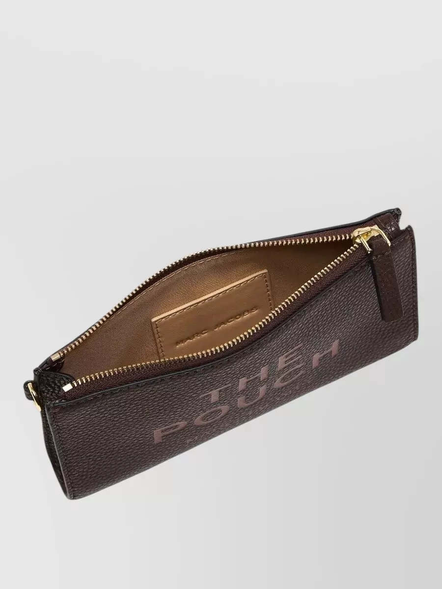 Marc Jacobs Leather Clutch Pouch Bag Wrist Strap