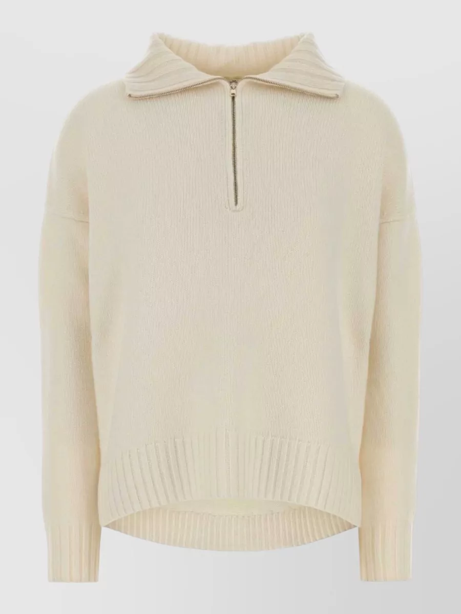 Max Mara cashmere oversized half-zip sweater