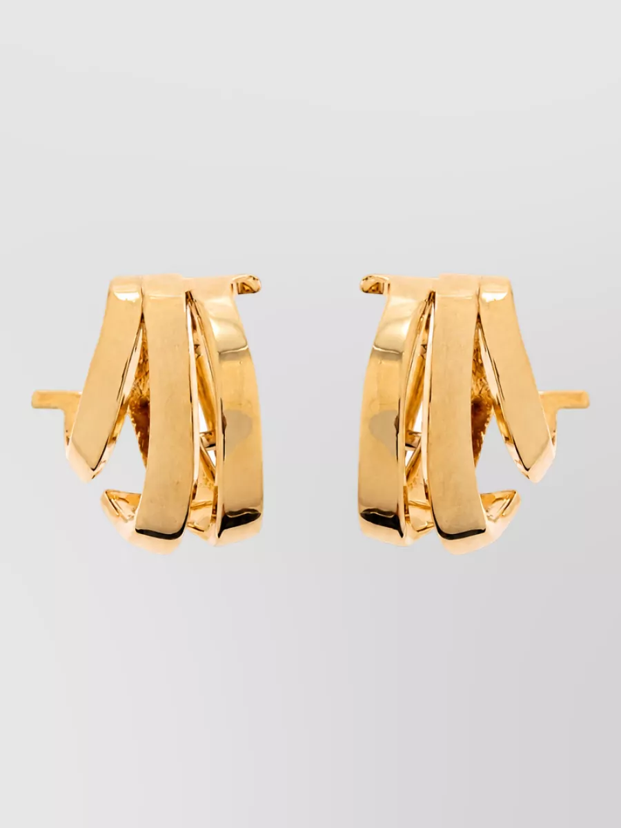 Ferragamo Brass Hoop Earrings