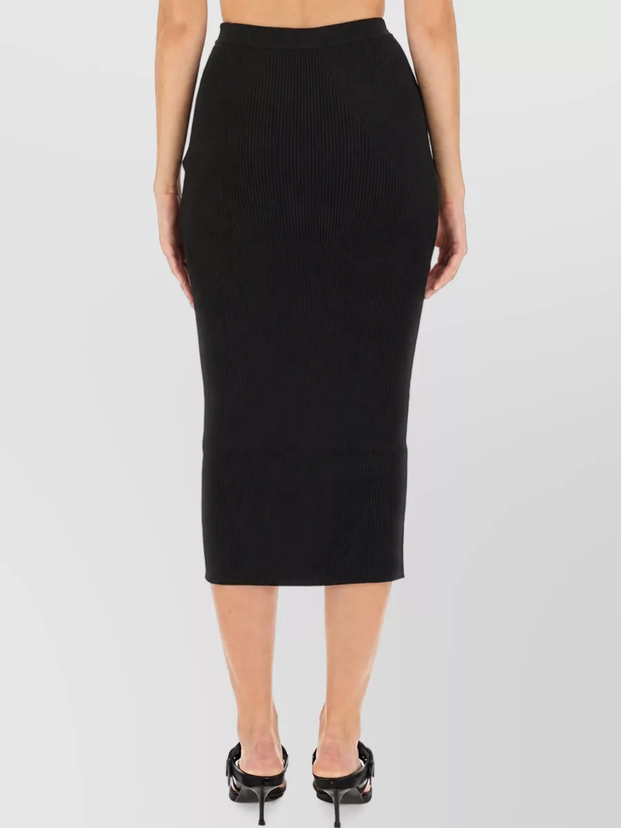 Alexander Mcqueen Wool Knit Pencil Skirt