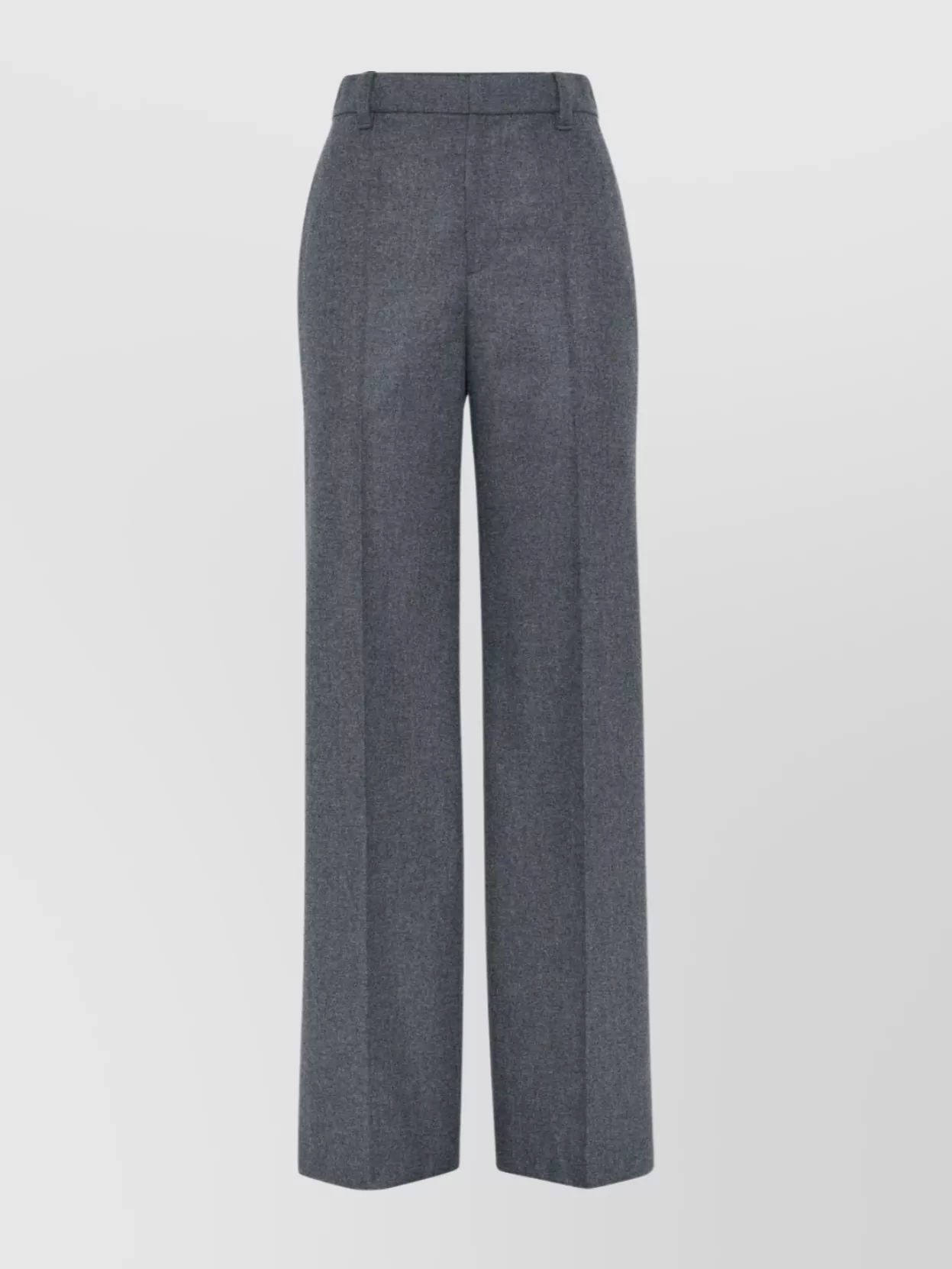 Brunello Cucinelli Wide-leg Trousers With Front Pleats And Pockets In Gray