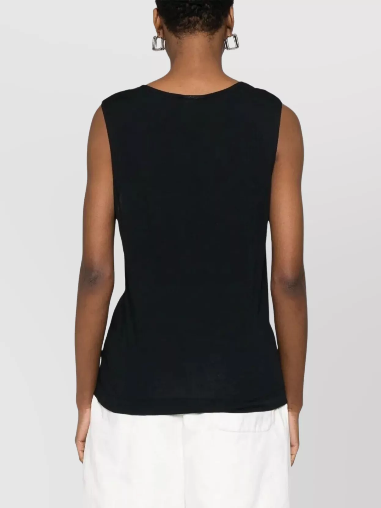Dries Van Noten Cotton Tank Top Sleeveless V-Neck