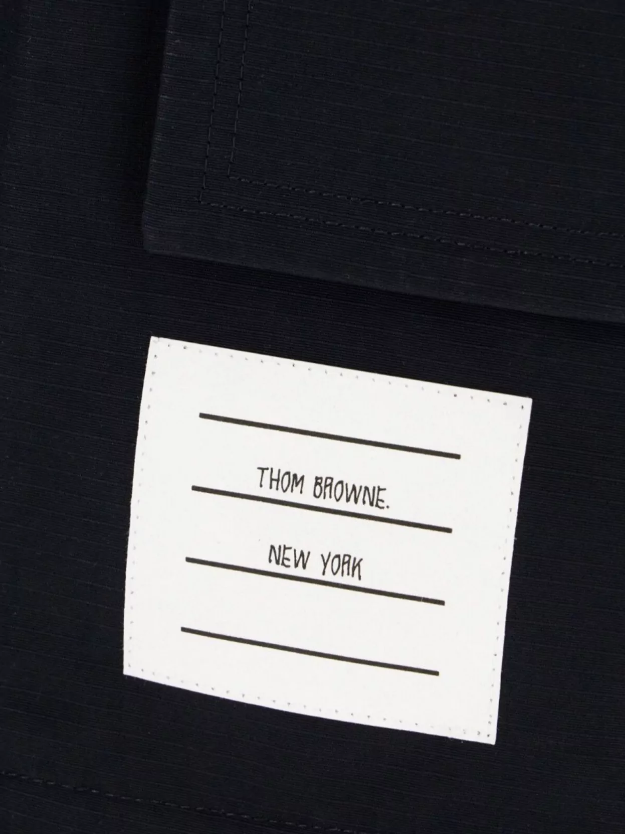 Thom Browne Hood Design Sleeveless Cotton Blend Jacket In Black