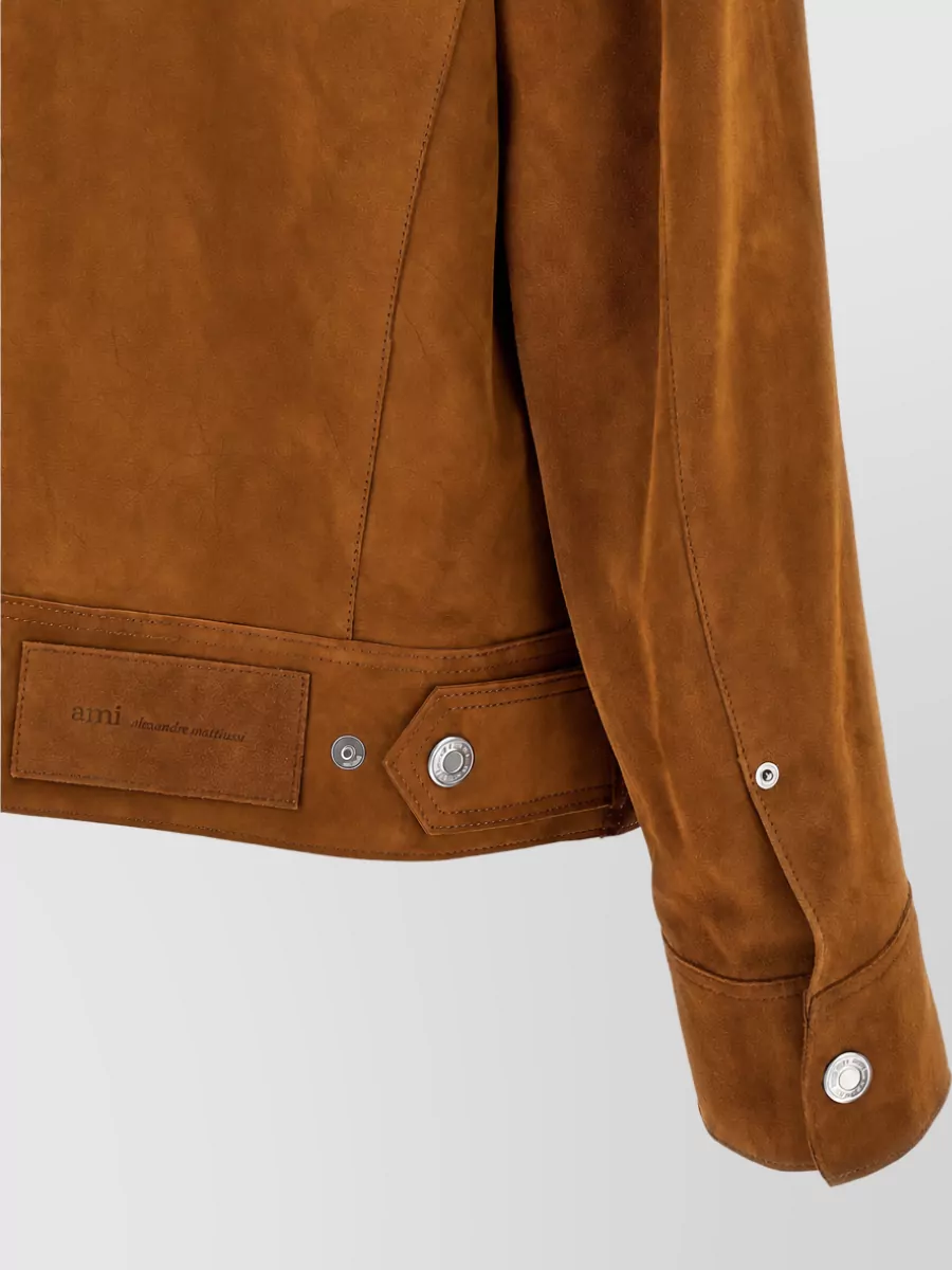 Ami Paris Suede Trucker Jacket