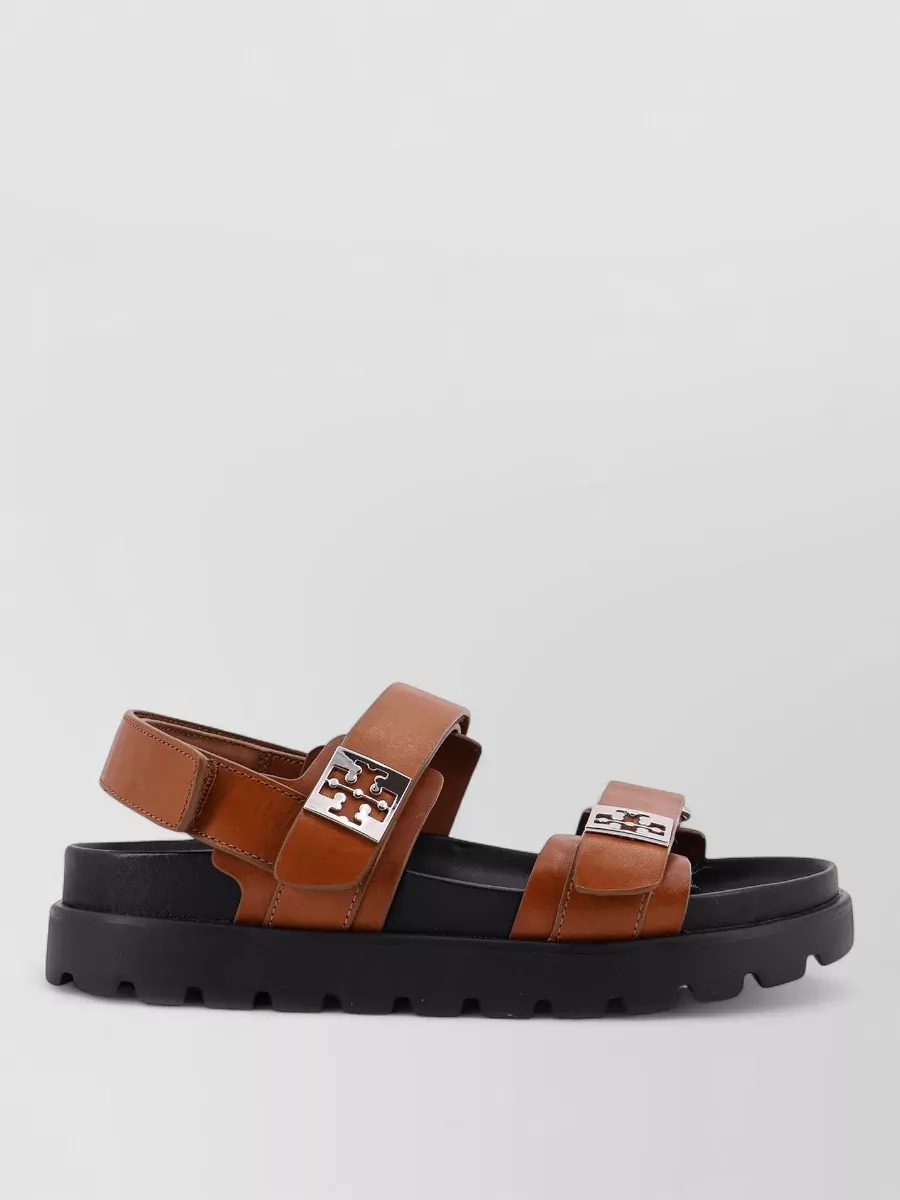 Tory Burch Flat Sandals Open Toe Rubber Sole