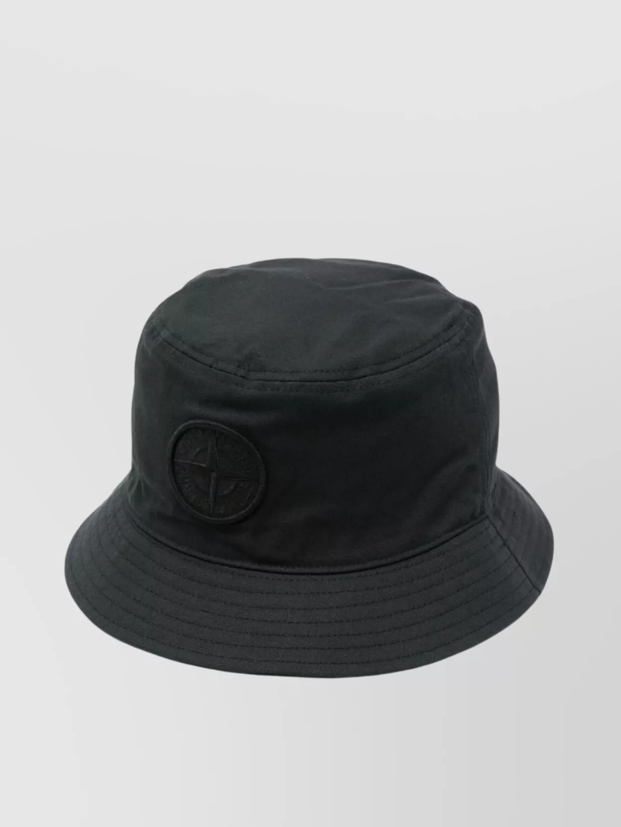 Shop Stone Island Brim Stitched Logo Bucket Hat