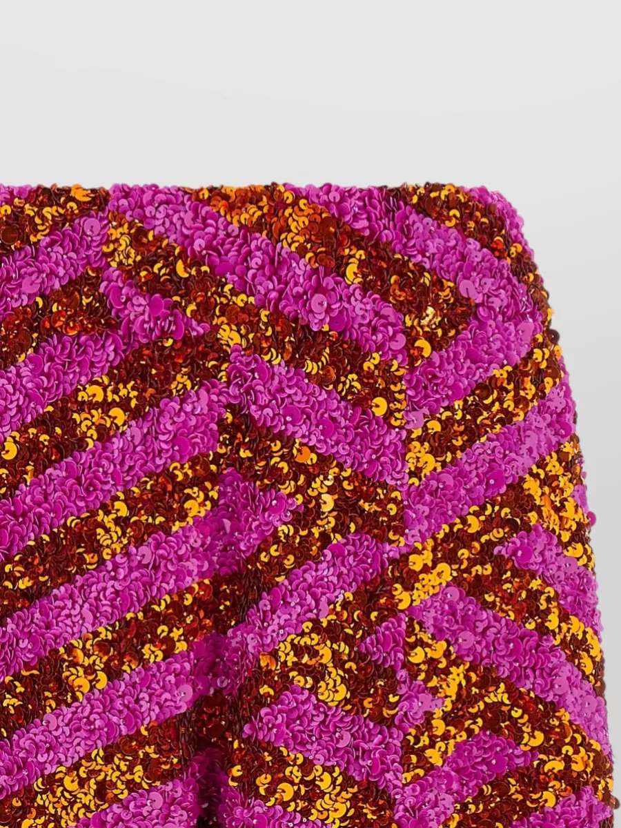 Dries Van Noten Sequin-Embellished Wide-Leg Bermuda Shorts